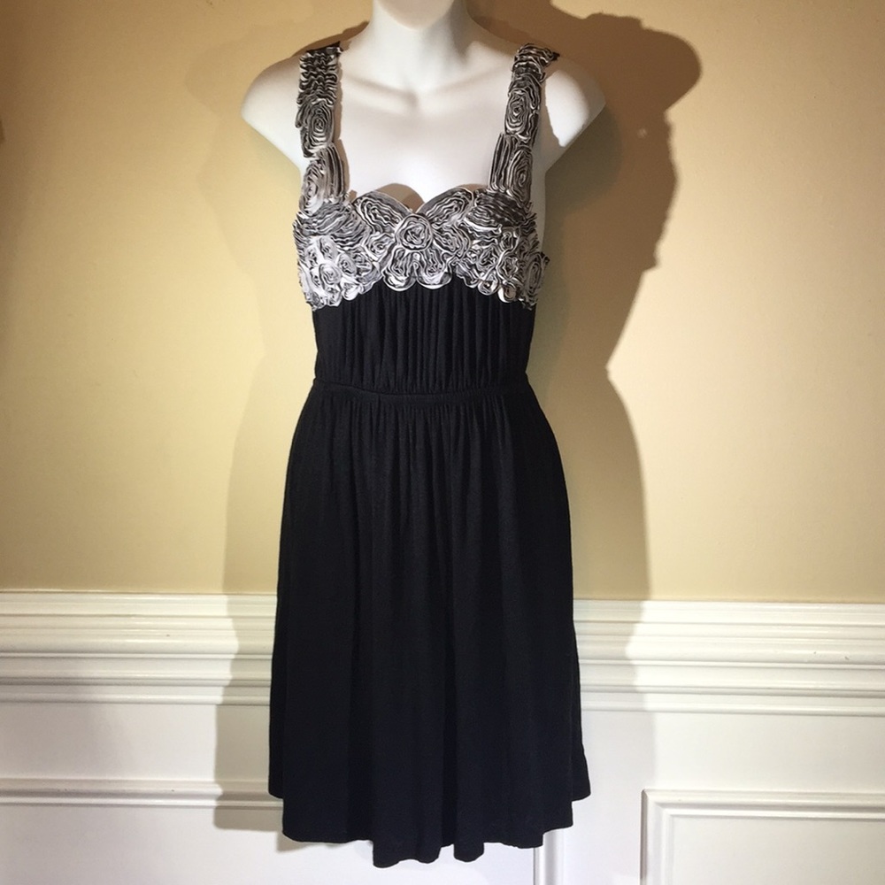 Soprano Black Dress Embellished Sz S/M